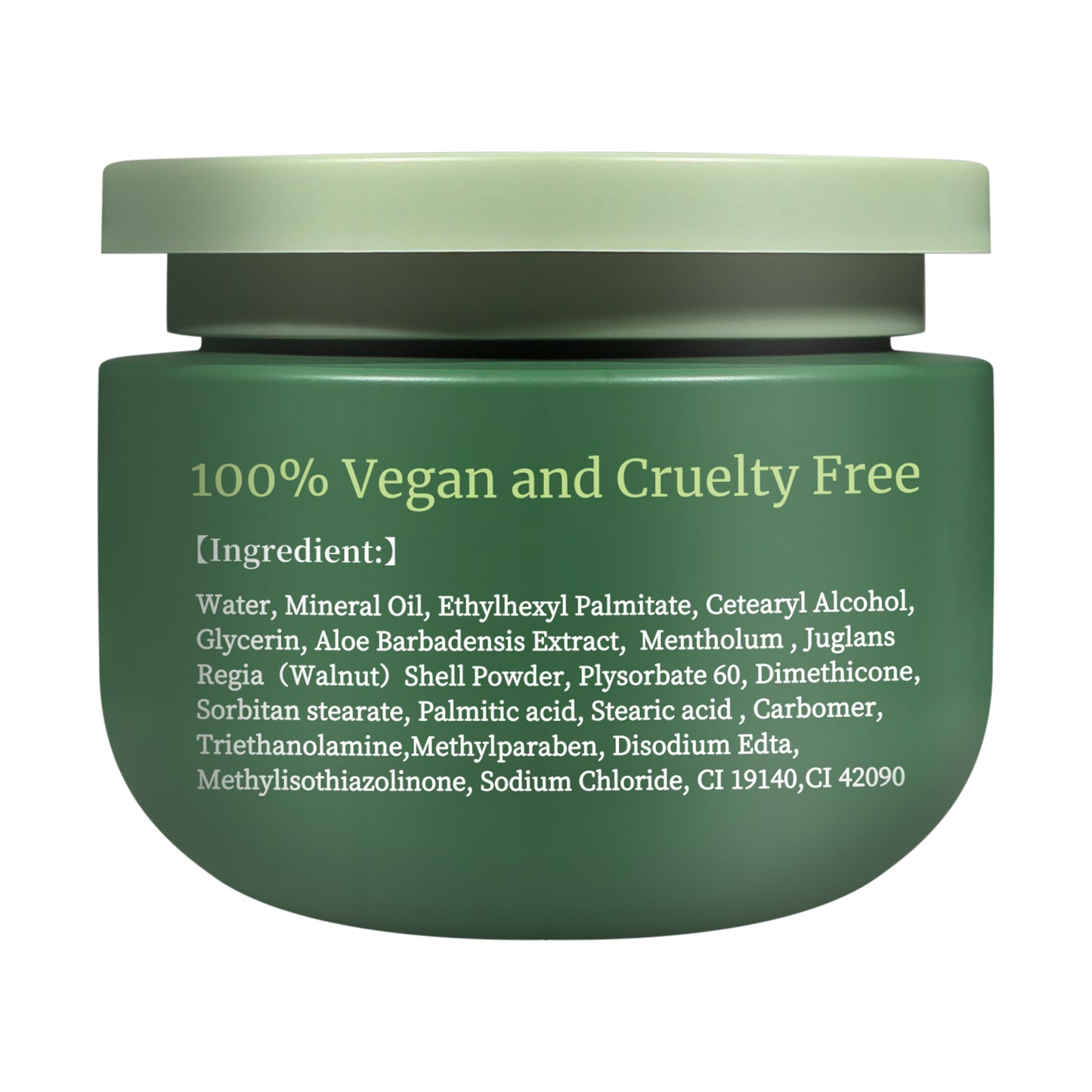 Grocerism Armpit & Body Scrub - Peppermint & Aloe Vera, Exfoliates & Deodorizes - 8.82 oz