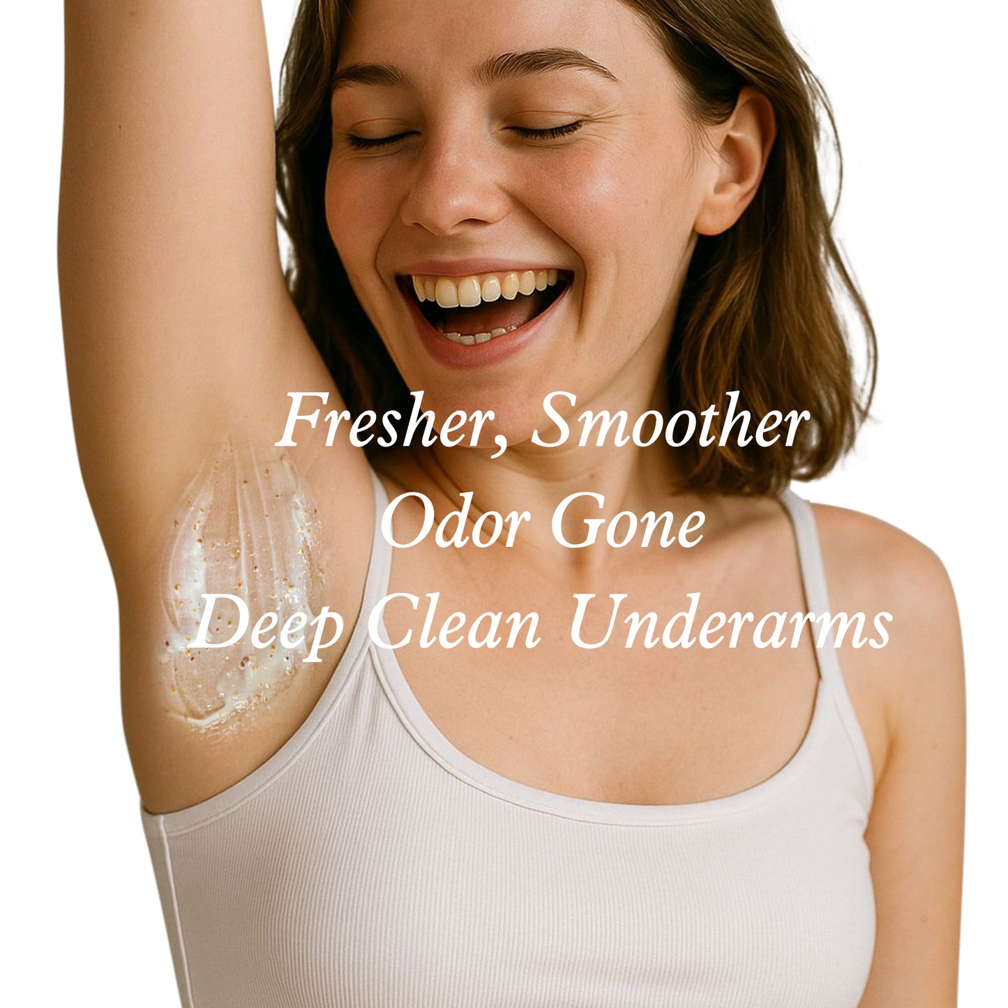 Grocerism Armpit & Body Scrub - Peppermint & Aloe Vera, Exfoliates & Deodorizes - 8.82 oz