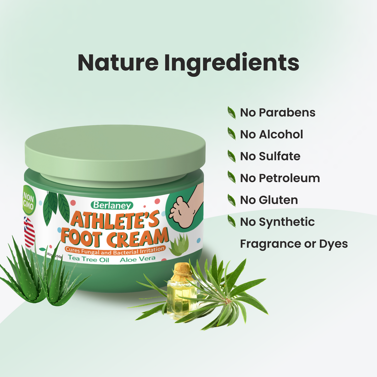 Athletes Foot Treatment Extra Strength - 8.82oz Athletes Foot Cream with Tea Tree Oil And Aloe Vera,Hydrates and Softens for Dry Cracked Feet, Toes and Heel, Alleviating the Foot Odor and Calluses