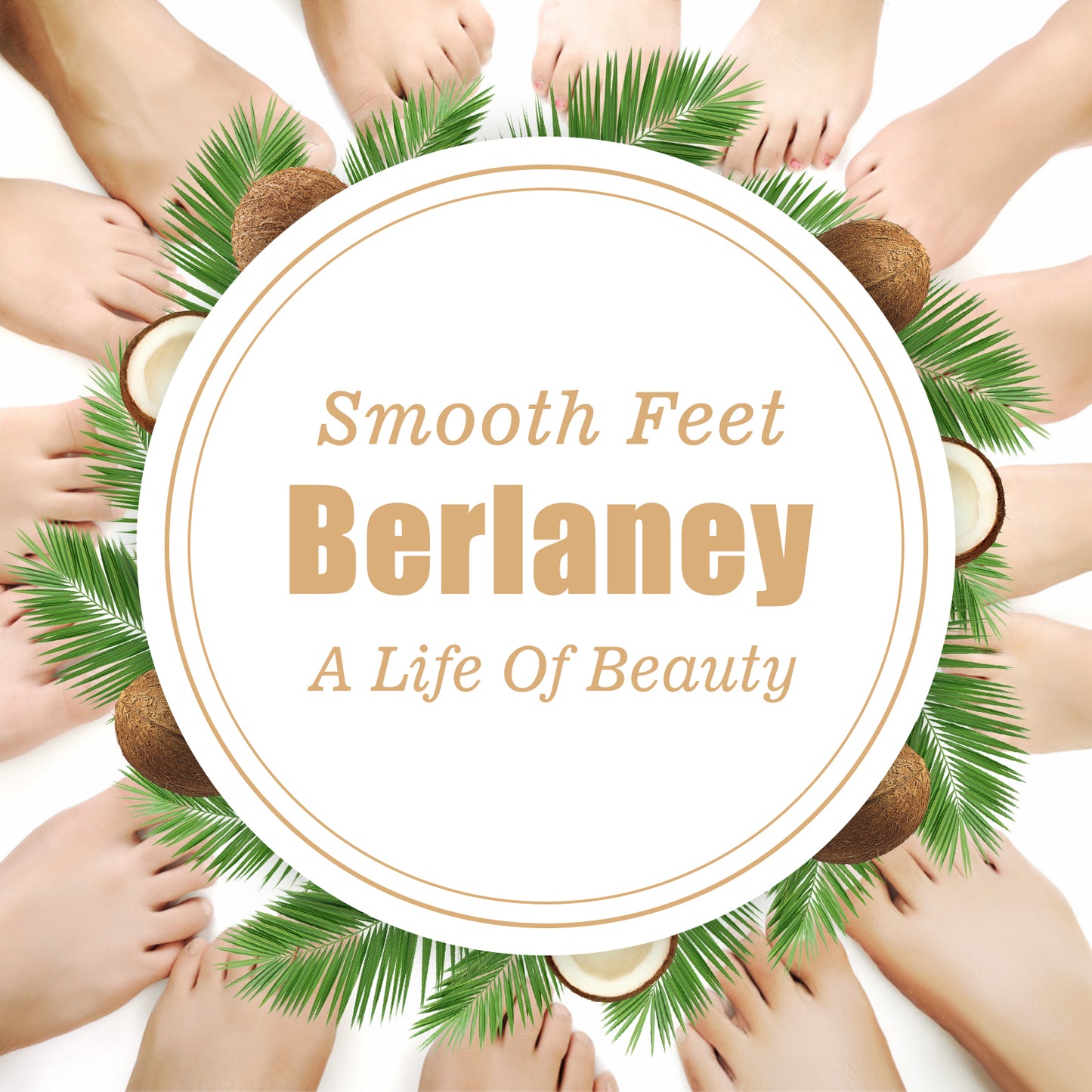 Moisturizing Foot Mask with Coconut, Softens Calluses, Treats Cracked Heels, Soothing & Hydrating