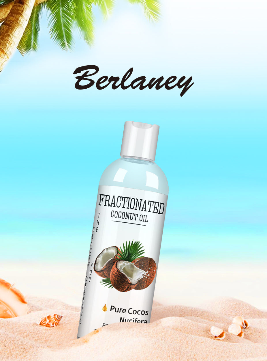 Fractionated Coconut Oil for Skin & Hair, Massage Oil with 100% Pure Cocos Nucifera - Moisturizes and Nourishes Skin and Hair, Liquid Carrier Oil for DIY, Pure and Vegan - 7.5 fl oz.