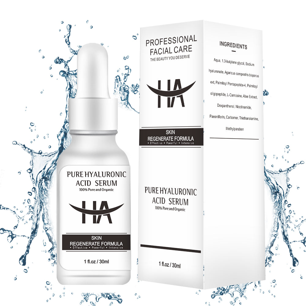 Pure Hyaluronic Acid Serum for Face - Plumping, Anti-Aging, Hydrating - Fragrance-Free - 1 Fl Oz