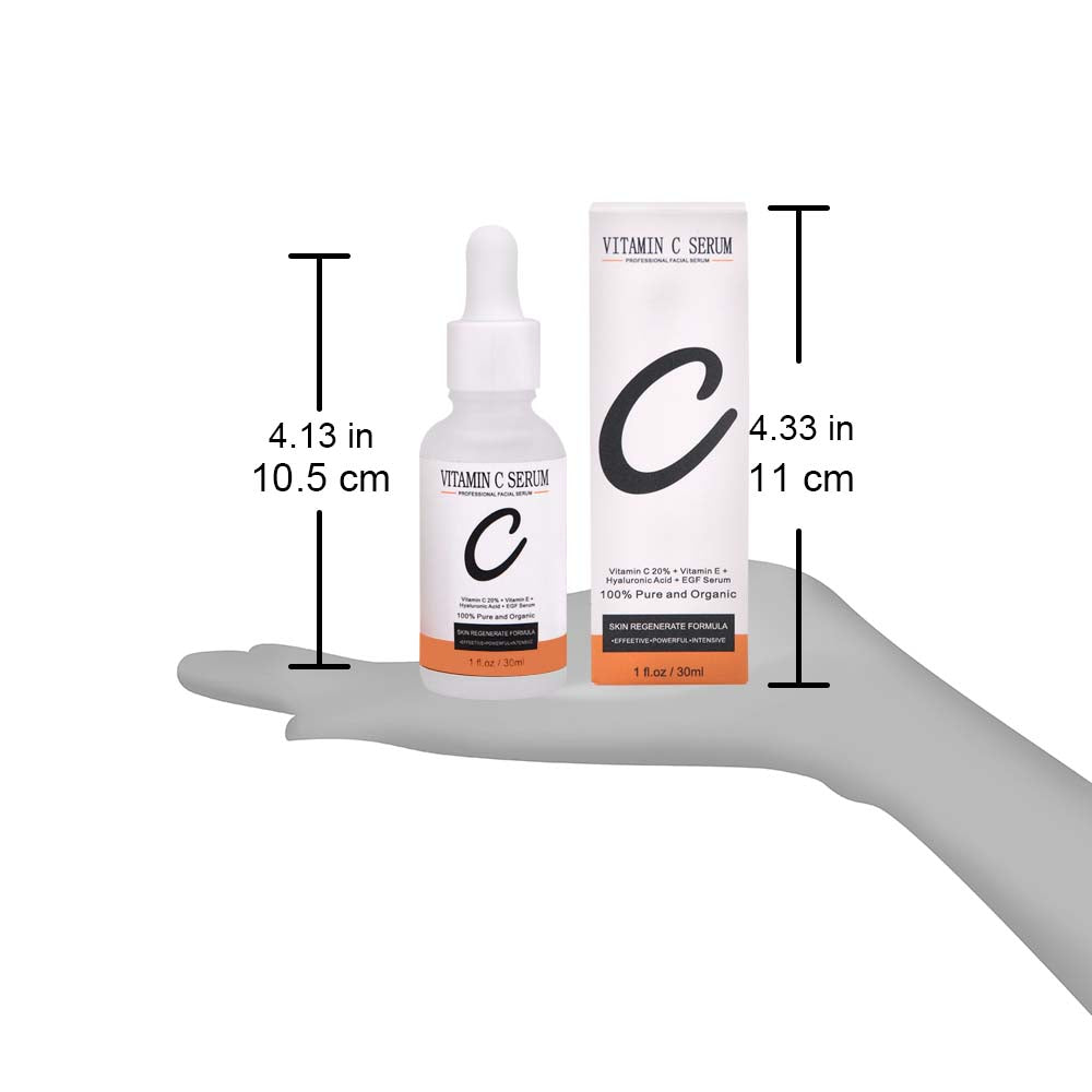 Grocerism 20% Vitamin C & 1.5% Vitamin E Serum for Dark Spot Corrector, Hydrating & Gentle Skin Repair - Facial Serum - 30ml