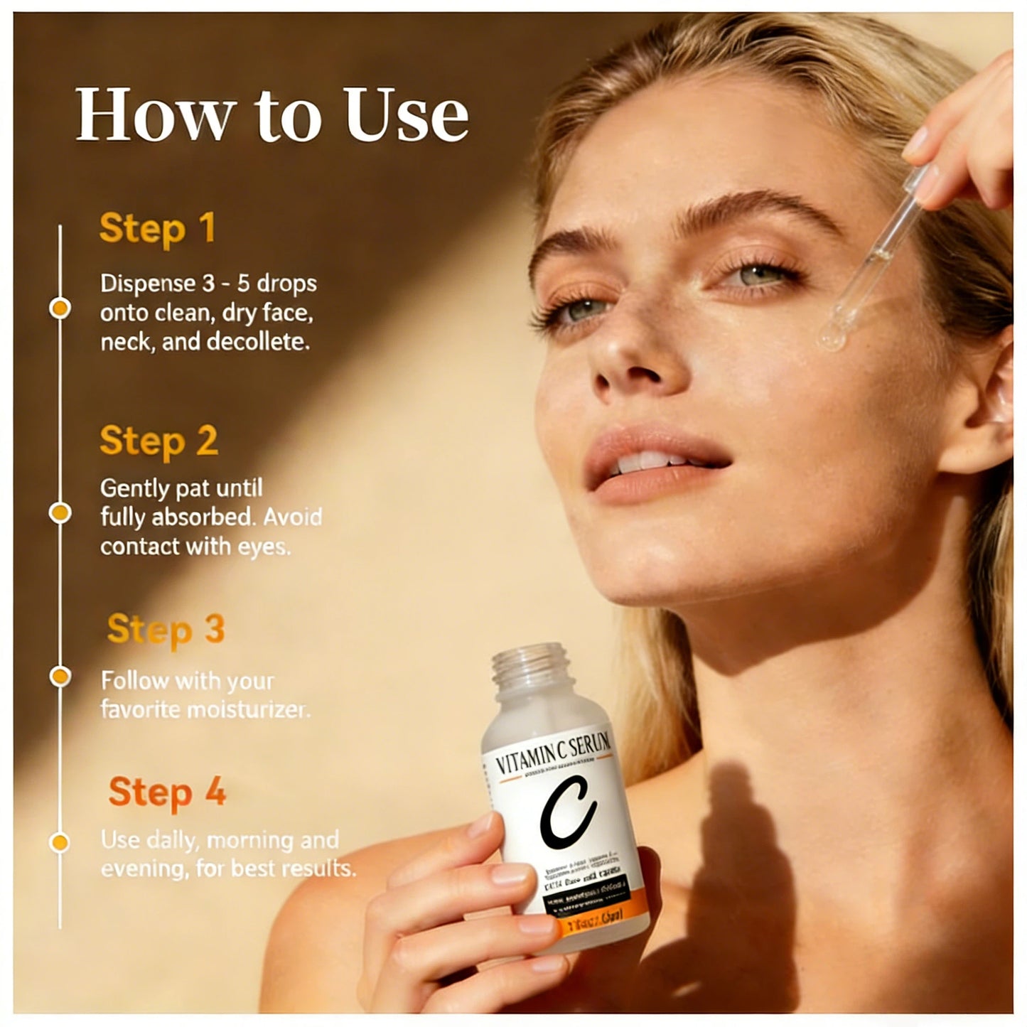 Grocerism 20% Vitamin C & 1.5% Vitamin E Serum for Dark Spot Corrector, Hydrating & Gentle Skin Repair - Facial Serum - 30ml