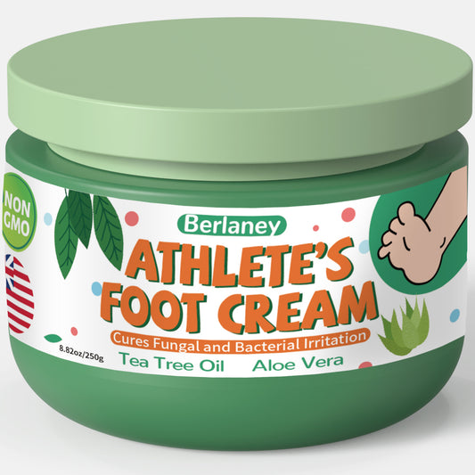 Athletes Foot Treatment Extra Strength - 8.82oz Athletes Foot Cream with Tea Tree Oil And Aloe Vera，Hydrates and Softens for Dry Cracked Feet, Toes and Heel, Alleviating the Foot Odor and Calluses