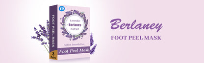 Foot Peel Mask - Pro Callus Remover with Lavender Extract for Rough Cracked Dry Feet-Dead Skin Remove, 3Pairs