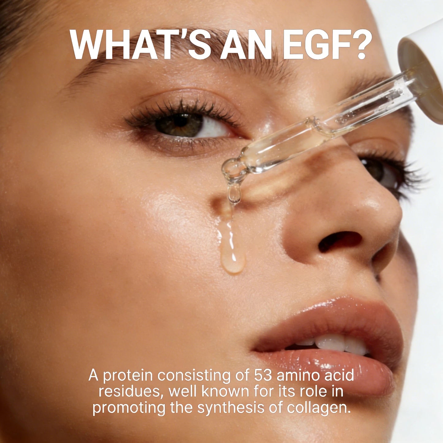 Grocerism EGF Serum - Skin Growth Factor for Tone Improvement, Wrinkle Fading, Moisturizing & Hyperpigmentation Correction - Facial Serum - 30ml