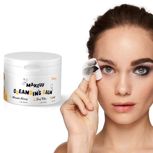 Berlaney MAKEUP CLEANSING BALM - Manuka Honey Makeup Remover + Oil Based Cleanser - Gentle Exfoliating Double Cleanser - Melts From Balm to Milky Lather (3.53oz / 100g)