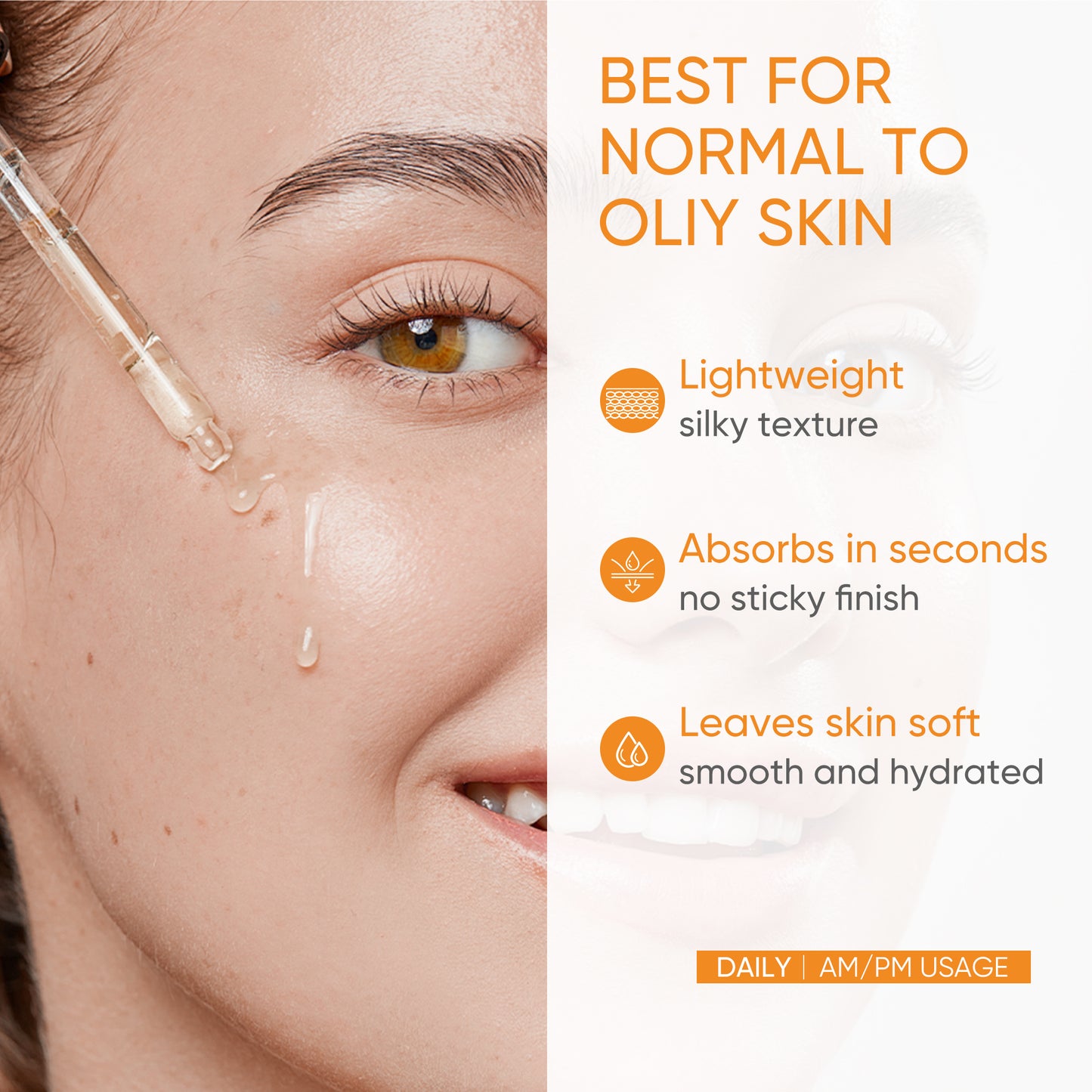 Grocerism 20% Vitamin C & 1.5% Vitamin E Serum for Dark Spot Corrector, Hydrating & Gentle Skin Repair - Facial Serum - 30ml