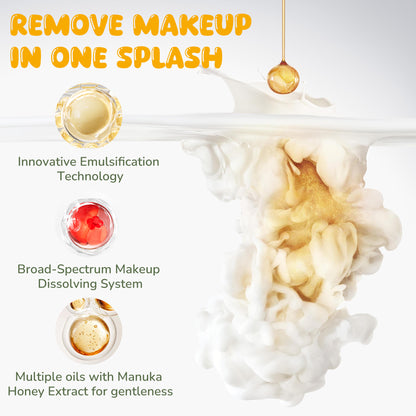 Berlaney Cleansing Balm - Waterproof Makeup Remover, Pore Cleansing (Washes Residue), Non-Greasy & No Tightness, Gentle for Sensitive/All Skin
