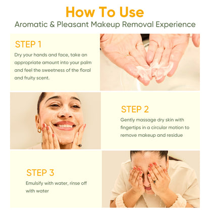 Berlaney MAKEUP CLEANSING BALM - Manuka Honey Makeup Remover + Oil Based Cleanser - Gentle Exfoliating Double Cleanser - Melts From Balm to Milky Lather (3.53oz / 100g)