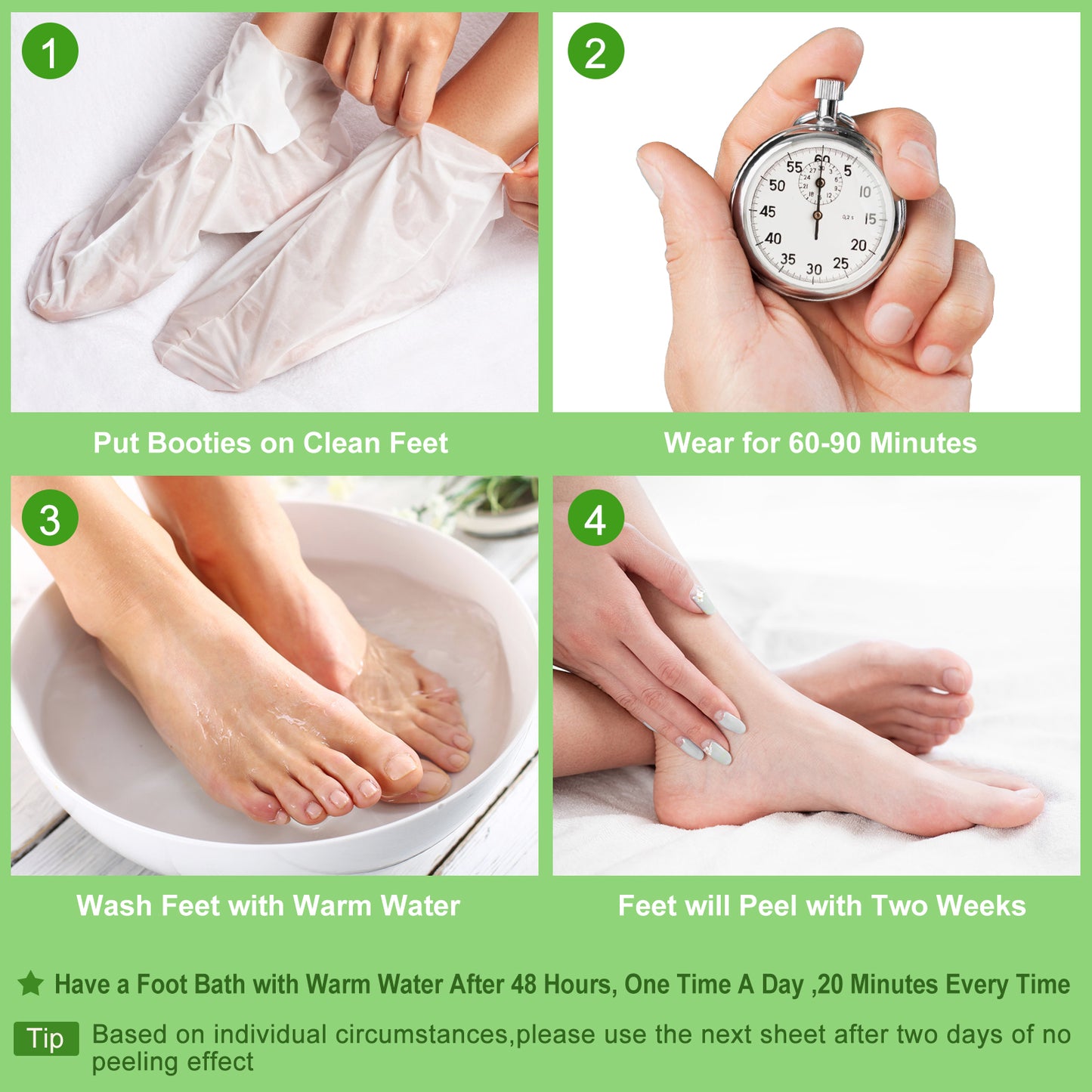 Berlaney Foot Peel Mask, 3 Pairs/Box, Gentle Exfoliation for Rough Feet, Dry Cracked Heels Repair, Unisex Fit, At-Home Foot Spa Care