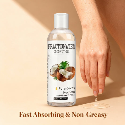 Grocerism Fractionated Coconut Oil - Fragrance-Free, Fast Absorbing & Non-Greasy for Skin, Hair & Massage (7.5 fl oz)