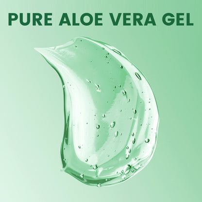 Aloe Vera Gel - 99% Pure Organic - Soothes sunburn and hydrates face, body, scalp and hair - Calms and moisturizes after sun exposure