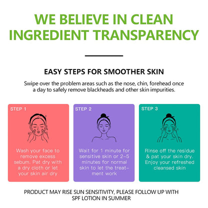 Grocerism 20% Glycolic Acid Pads with 2% Salicylic Acid, Hyaluronic Acid & Aloe Vera - Facial Exfoliating Pads for Deep Cleaning - 50 Count