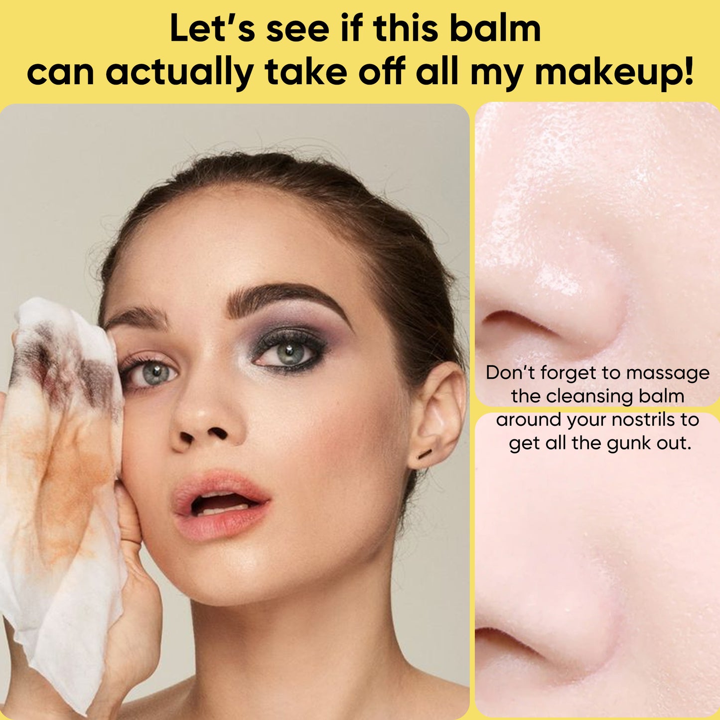 Berlaney Cleansing Balm - Waterproof Makeup Remover, Pore Cleansing (Washes Residue), Non-Greasy & No Tightness, Gentle for Sensitive/All Skin