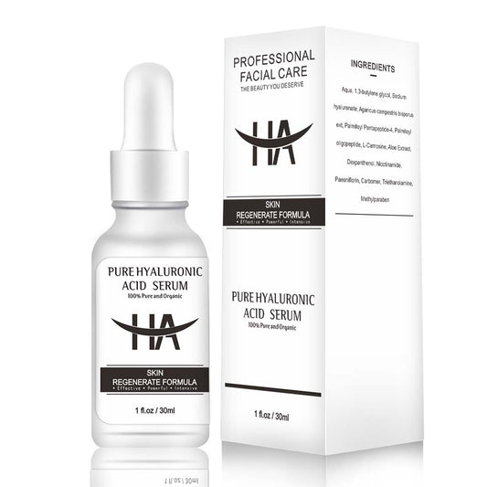 Pure Hyaluronic Acid Serum for Face - Plumping, Anti-Aging, Hydrating - Fragrance-Free - 1 Fl Oz