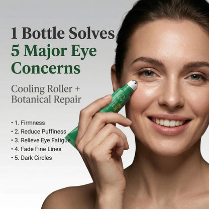 Grocerism 3-in-1 Firming Eye Cream - Centella, Hyaluronic Acid & Collagen | Dark Circles, Puffy Eyes, Wrinkle Defense | Ophthalmologist-Tested, Fragrance-Free (1.05 Fl Oz)