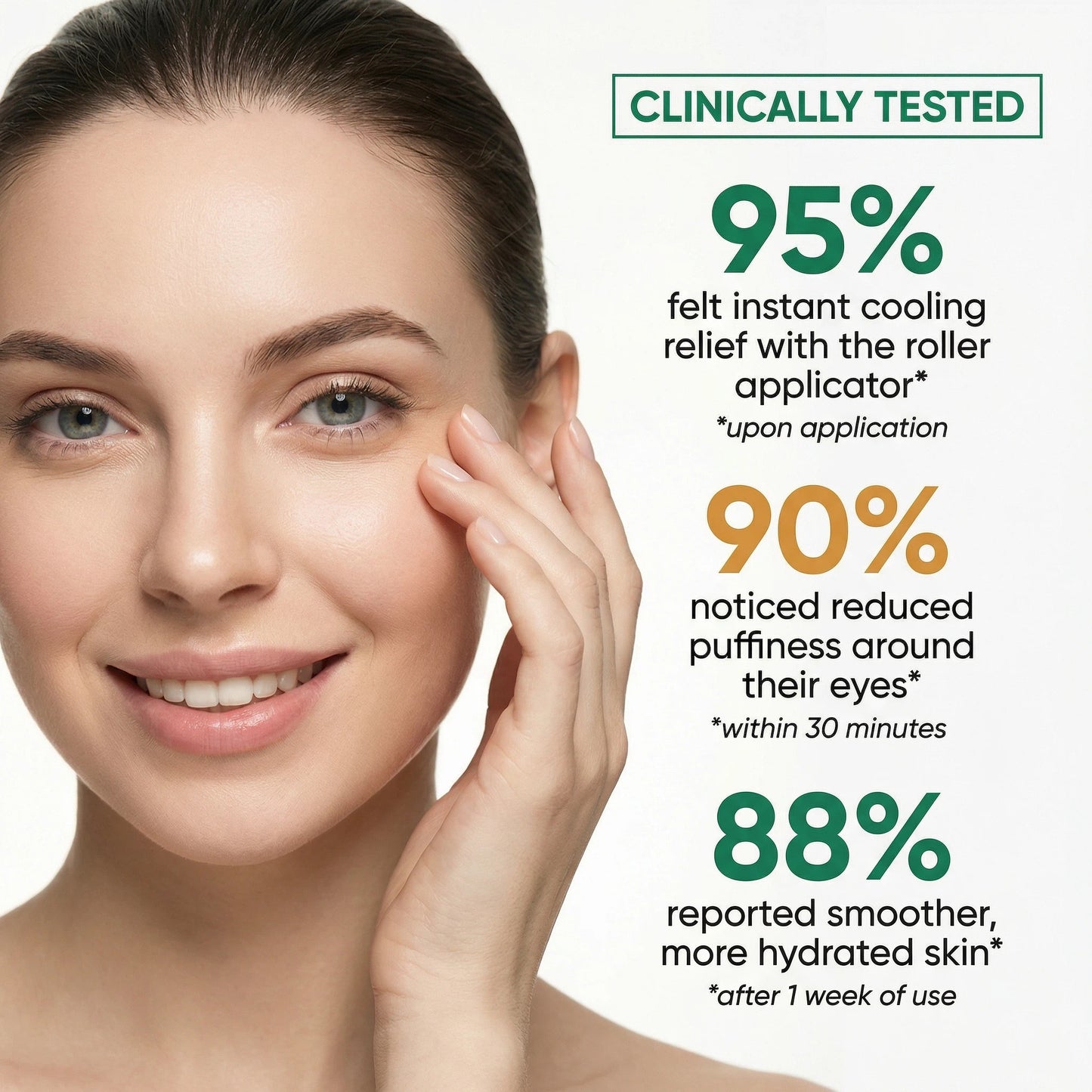 Grocerism 3-in-1 Firming Eye Cream - Centella, Hyaluronic Acid & Collagen | Dark Circles, Puffy Eyes, Wrinkle Defense | Ophthalmologist-Tested, Fragrance-Free (1.05 Fl Oz)