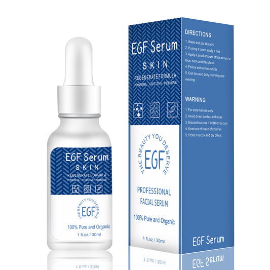 Grocerism EGF Serum - Skin Growth Factor for Tone Improvement, Wrinkle Fading, Moisturizing & Hyperpigmentation Correction - Facial Serum - 30ml